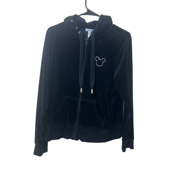 Walt Disney Parks Mickey Mouse Velour Zip Jacket Sz L - Picture 5 of 6